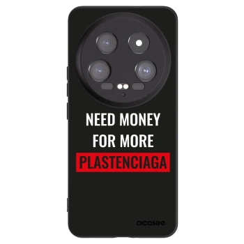 Picasee Xiaomi 14 Ultra Hülle - Schwarzes Silikon - More PLASTENCIAGA