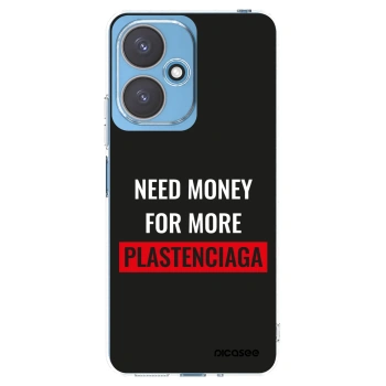 Picasee Xiaomi Redmi 13C 5G Hülle - Transparentes Silikon - More PLASTENCIAGA