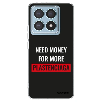 Picasee Xiaomi 14T Pro Hülle - Transparentes Silikon - More PLASTENCIAGA