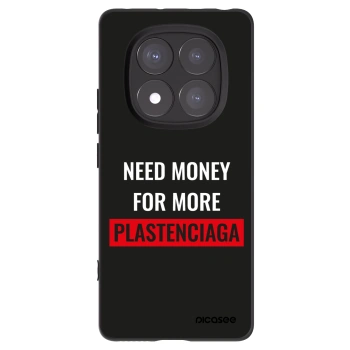 Picasee Xiaomi Redmi Note 14 Pro+ 5G Hülle - Schwarzes Silikon - More PLASTENCIAGA
