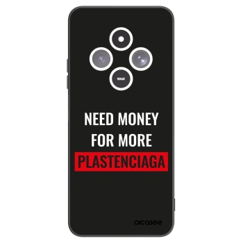 Picasee Xiaomi Redmi 14C Hülle - Schwarzes Silikon - More PLASTENCIAGA