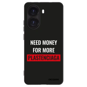 Picasee Xiaomi Poco X7 Pro 5G Hülle - Schwarzes Silikon - More PLASTENCIAGA