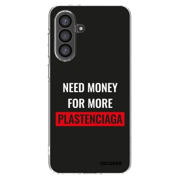 Picasee Samsung Galaxy A56 5G A566B Hülle - Transparentes Silikon - More PLASTENCIAGA