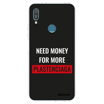 Picasee Huawei Y6 2019 Hülle - Transparentes Silikon - More PLASTENCIAGA