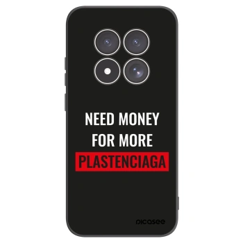Picasee Xiaomi Redmi Note 15 Pro 4G Hülle - Schwarzes Silikon - More PLASTENCIAGA