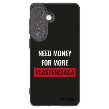 Picasee Samsung Galaxy S26+ Hülle - Schwarzes Silikon - More PLASTENCIAGA