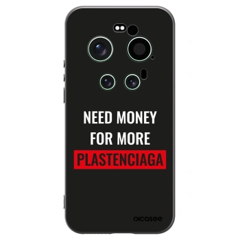 Picasee Xiaomi 17 Ultra Hülle - Schwarzes Silikon - More PLASTENCIAGA