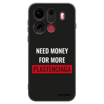 Picasee OPPO Find X9 Pro Hülle - Schwarzes Silikon - More PLASTENCIAGA