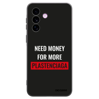 Picasee Samsung Galaxy A57 5G Hülle - Schwarzes Silikon - More PLASTENCIAGA