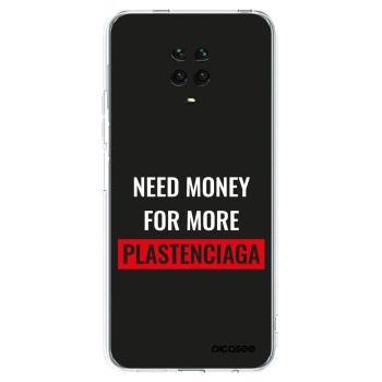 Picasee Xiaomi Redmi Note 9 Pro Hülle - Transparentes Silikon - More PLASTENCIAGA