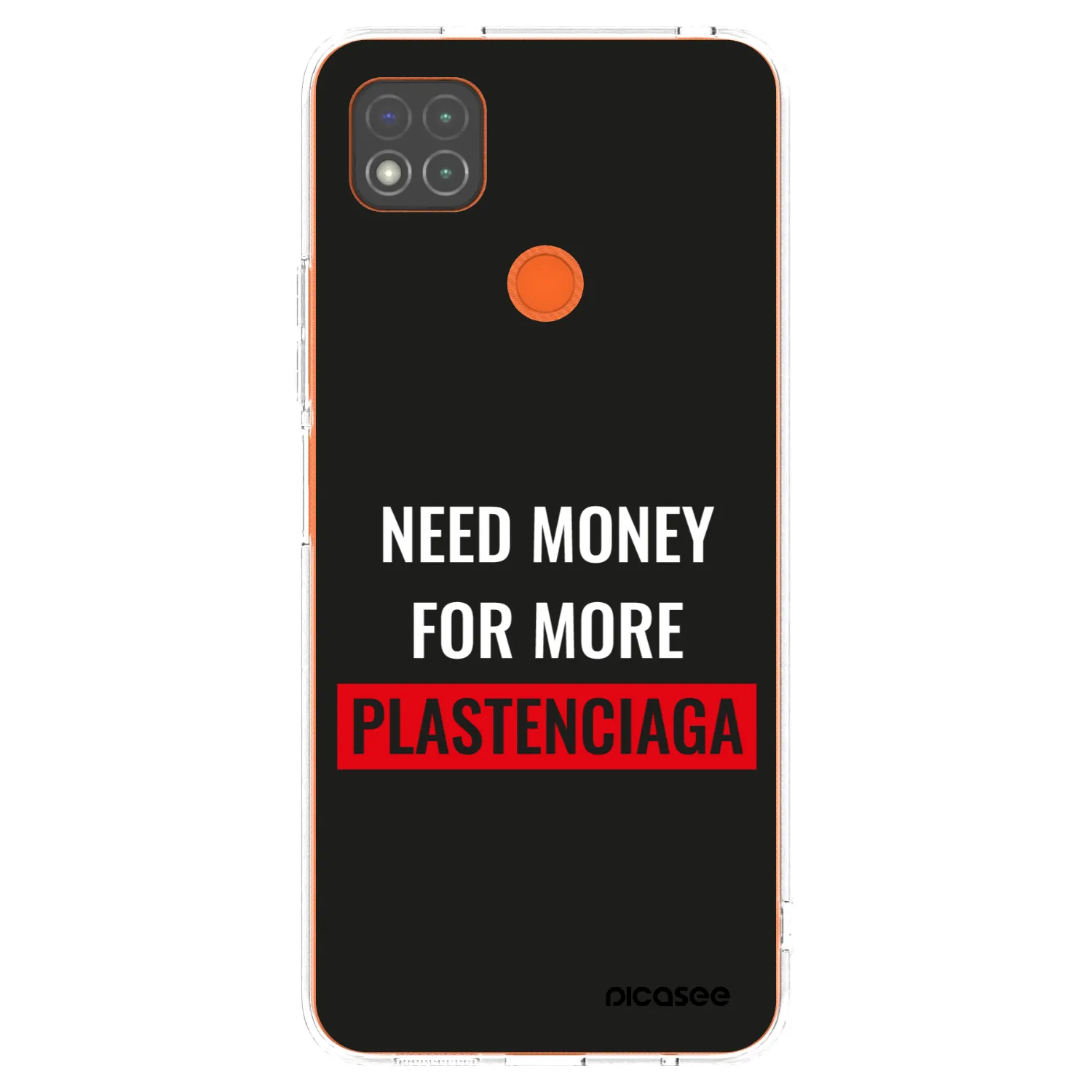 Picasee Xiaomi Redmi 9C Hülle - Transparentes Silikon - More PLASTENCIAGA