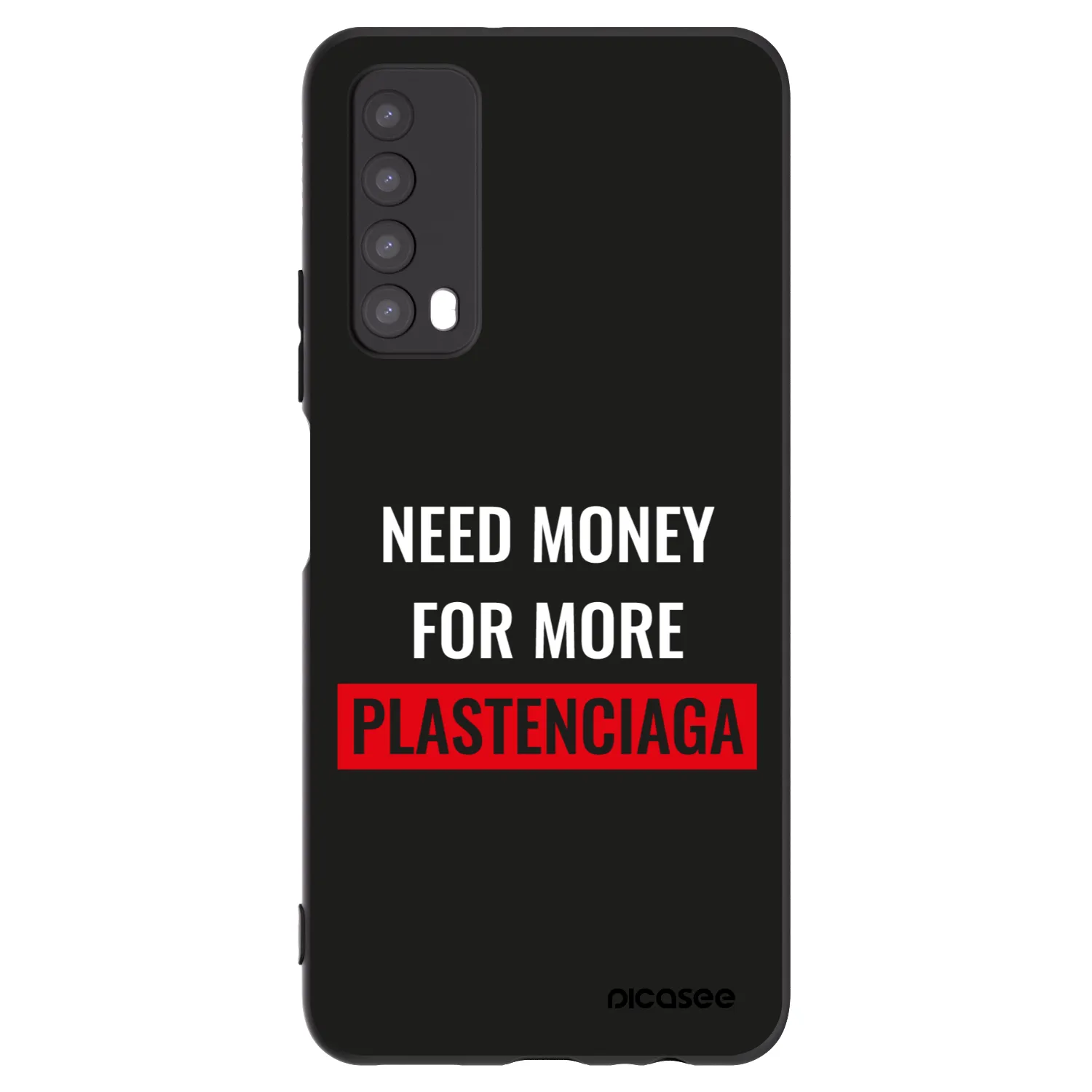 Picasee Huawei P Smart 2021 Hülle - Schwarzes Silikon - More PLASTENCIAGA