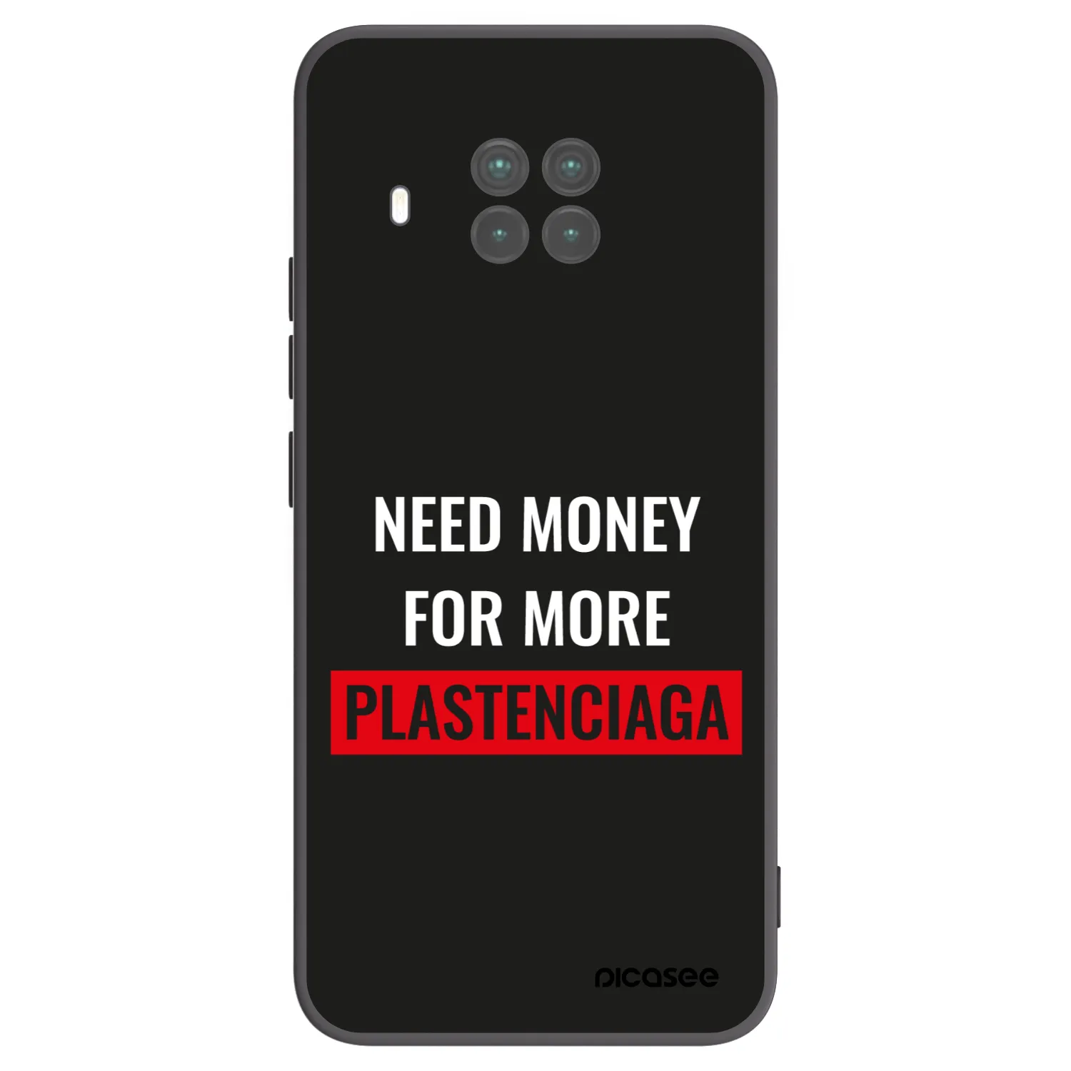 Picasee Xiaomi Mi 10T Lite Hülle - Schwarzes Silikon - More PLASTENCIAGA