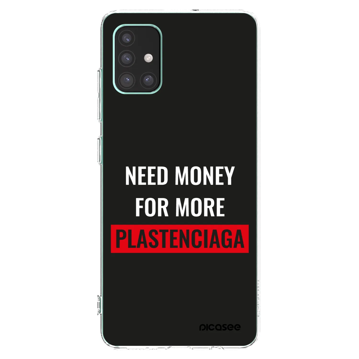 Picasee Samsung Galaxy M51 M515F Hülle - Transparentes Silikon - More PLASTENCIAGA