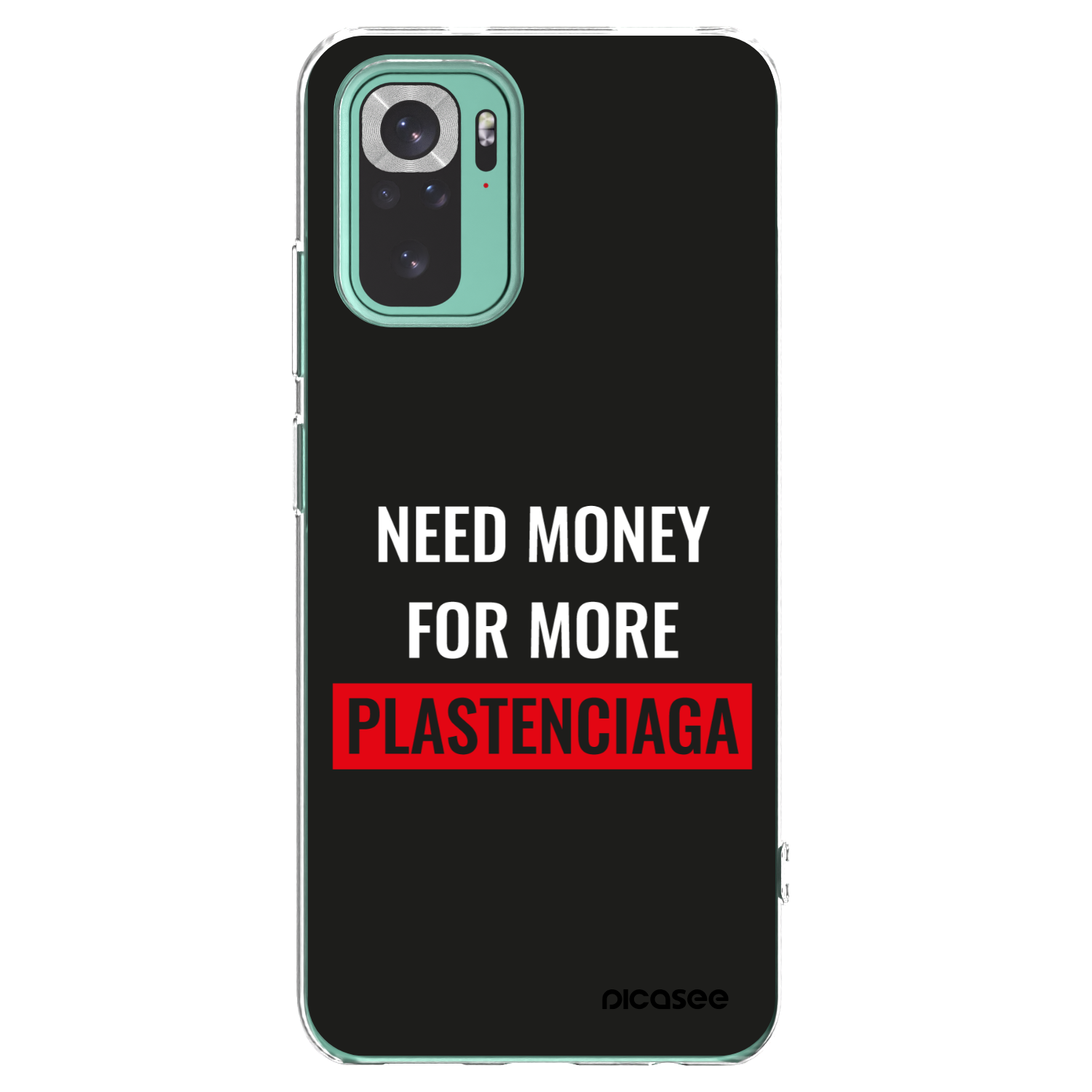 Picasee Xiaomi Redmi Note 10 Pro Hülle - Transparentes Silikon - More PLASTENCIAGA