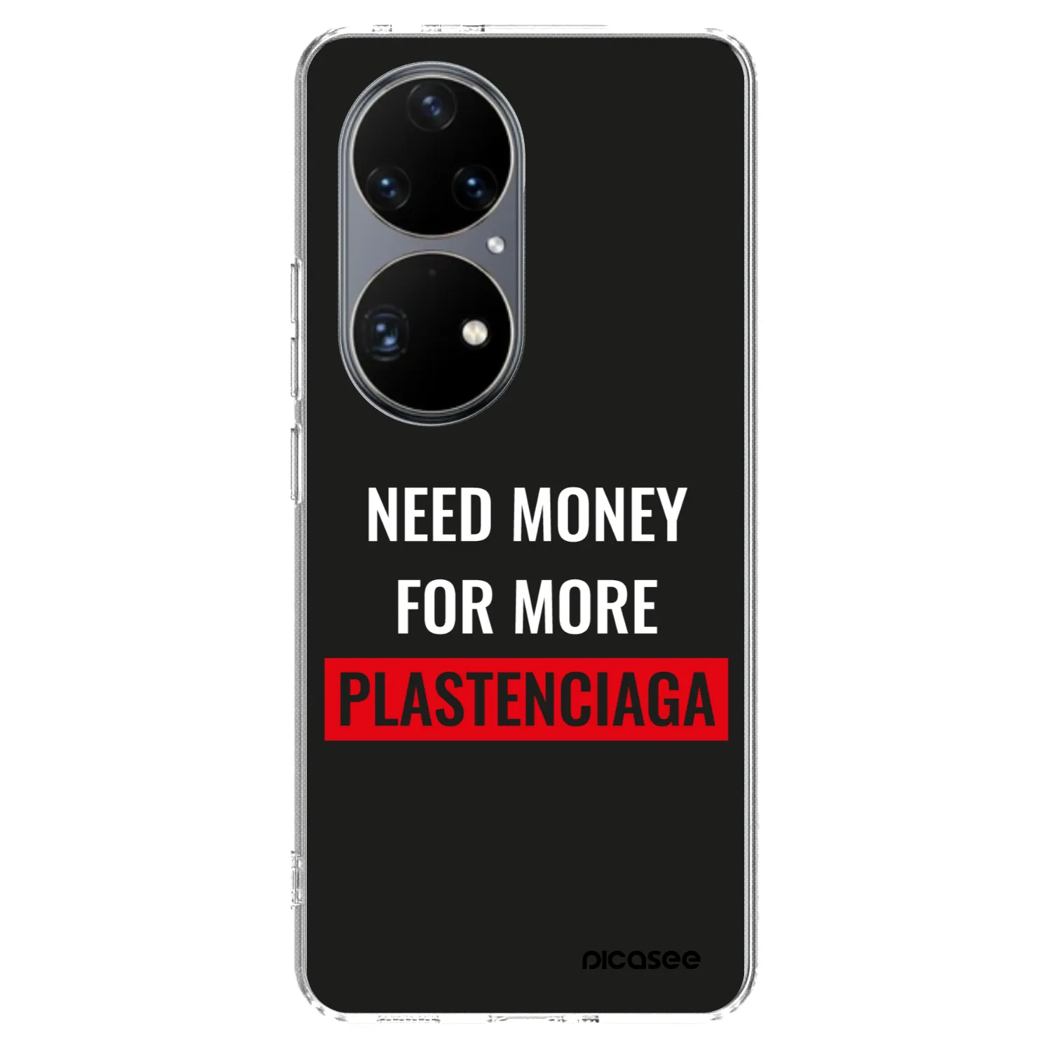 Picasee Huawei P50 Hülle - Transparentes Silikon - More PLASTENCIAGA