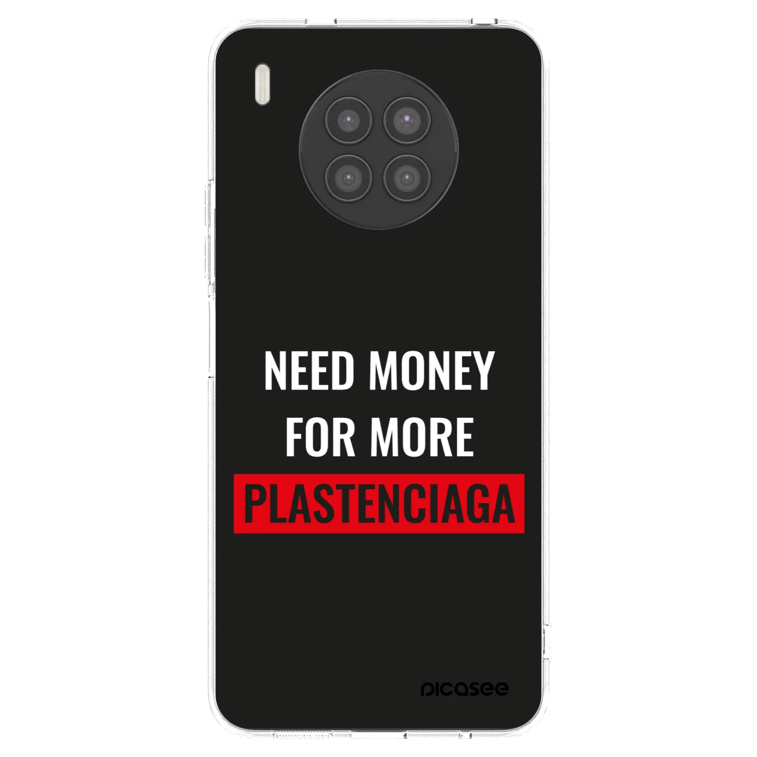 Picasee Huawei Nova 8i Hülle - Transparentes Silikon - More PLASTENCIAGA