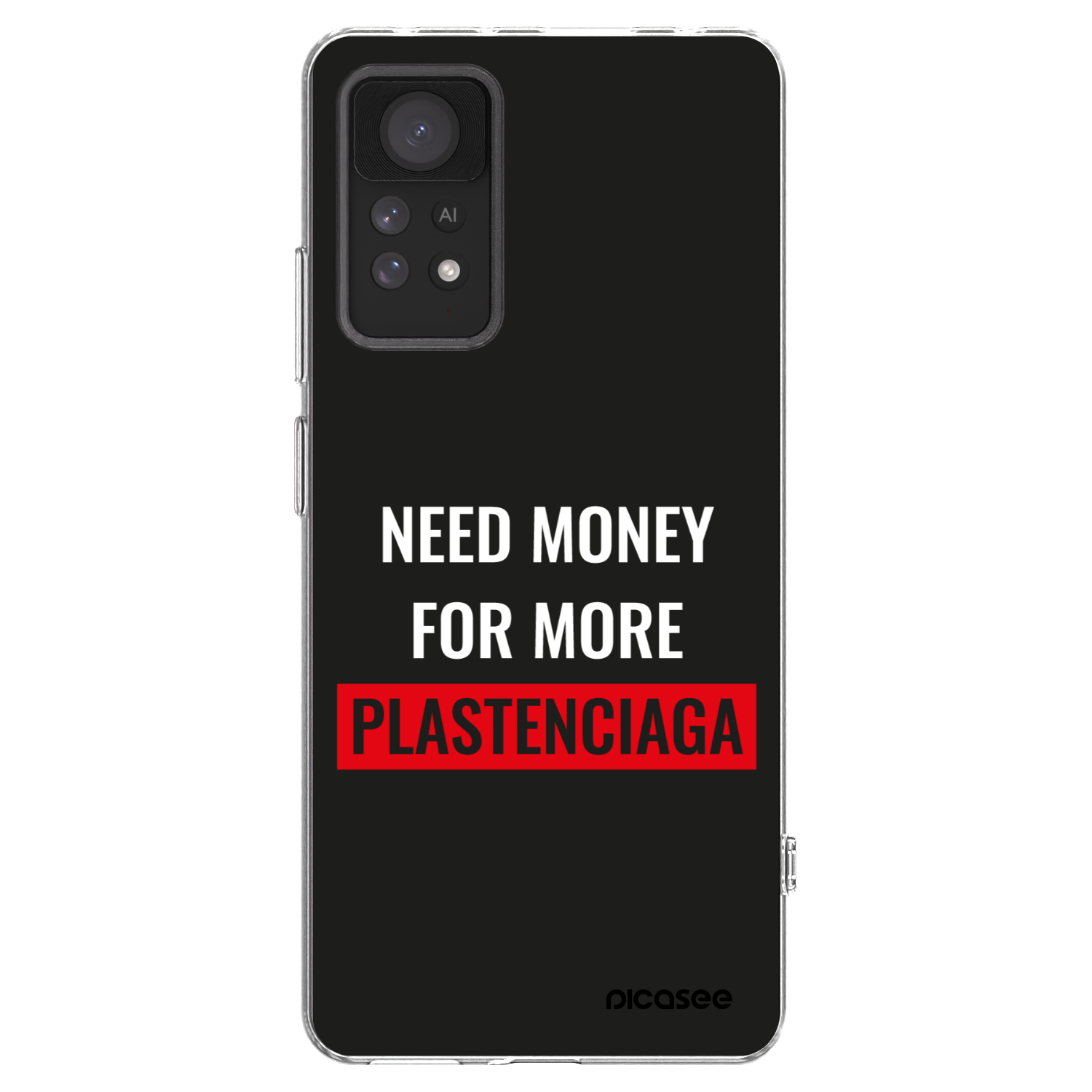 Picasee Xiaomi Redmi Note 11 Pro Hülle - Transparentes Silikon - More PLASTENCIAGA