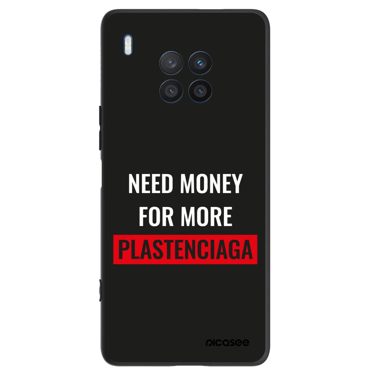 Picasee Honor 50 Lite Hülle - Schwarzes Silikon - More PLASTENCIAGA