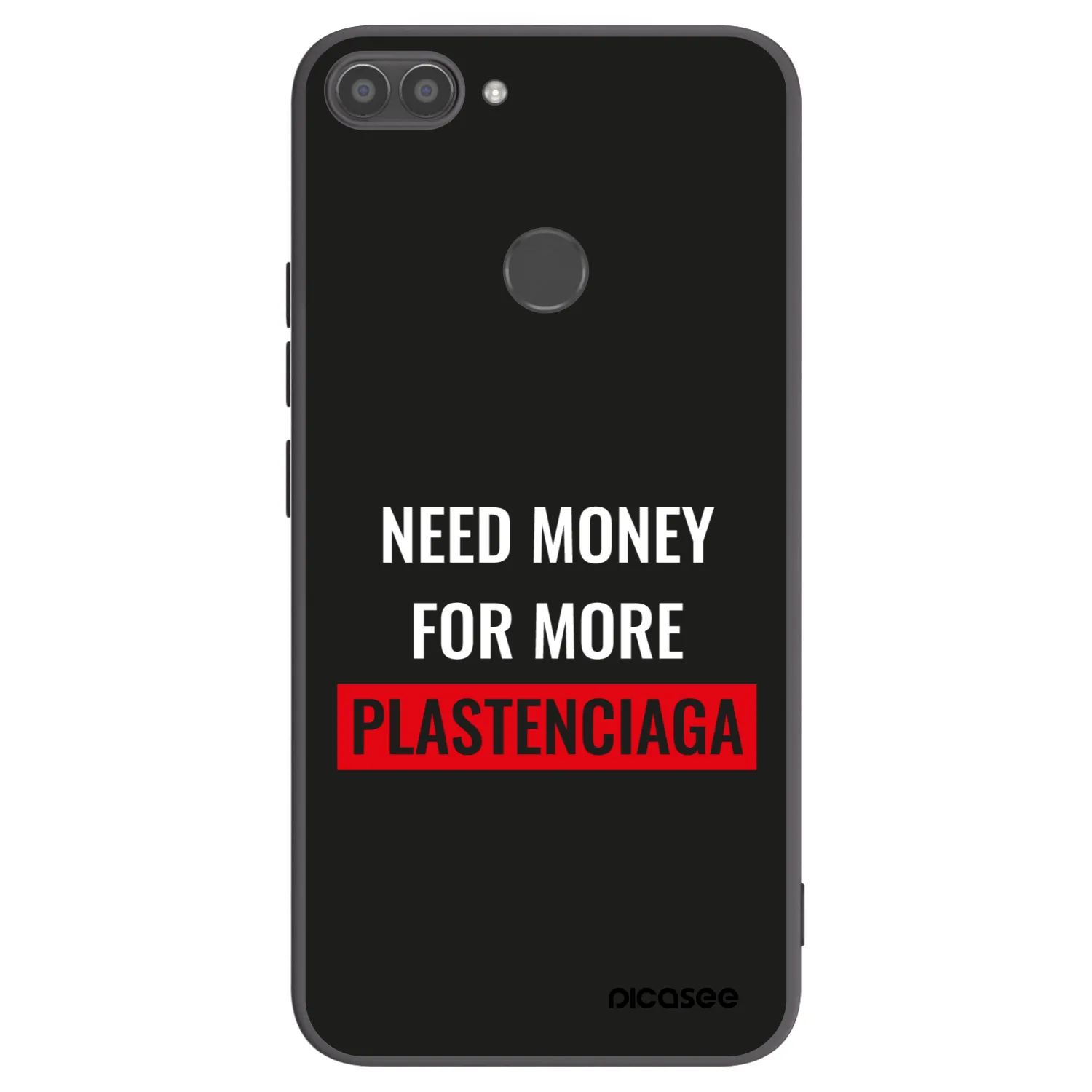 Picasee Huawei P Smart Hülle - Schwarzes Silikon - More PLASTENCIAGA