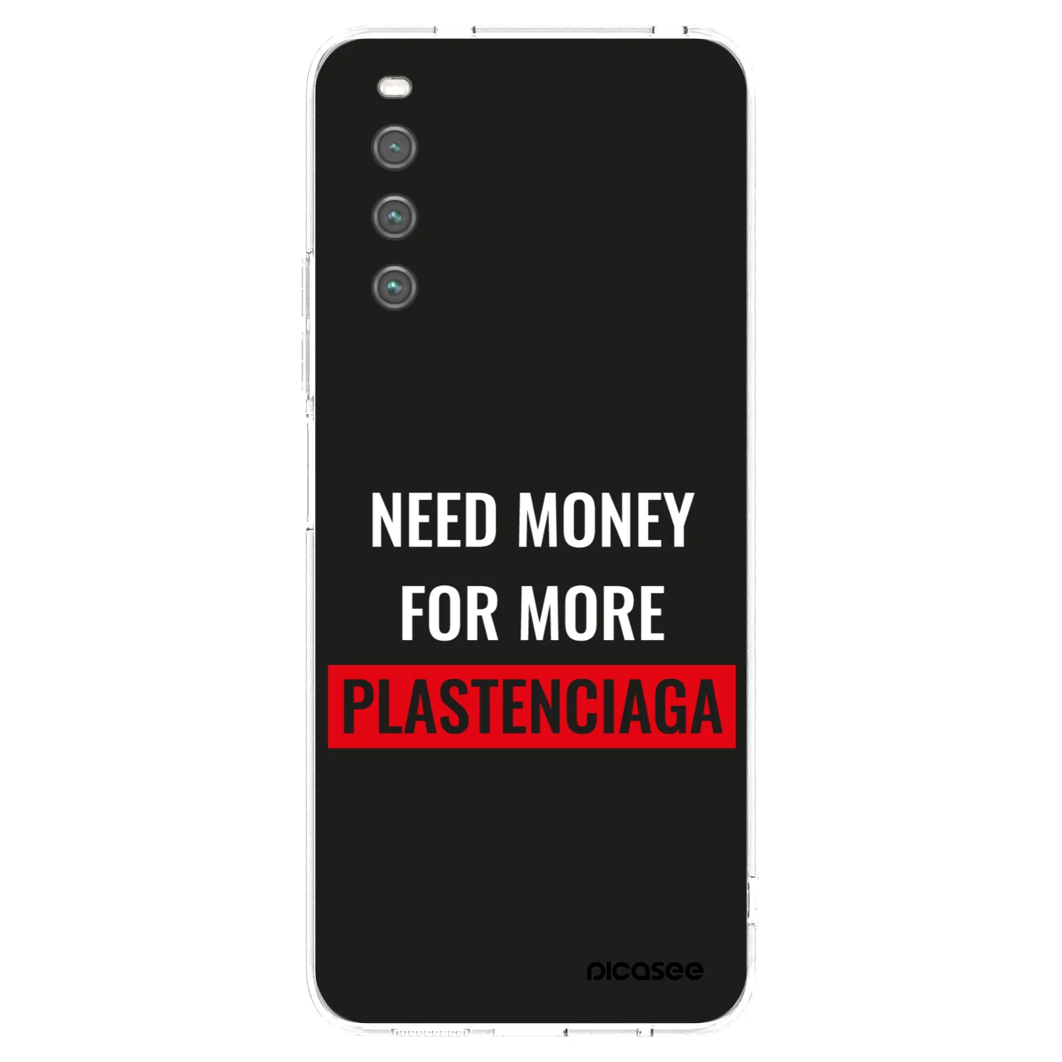 Picasee Sony Xperia 10 IV 5G Hülle - Transparentes Silikon - More PLASTENCIAGA