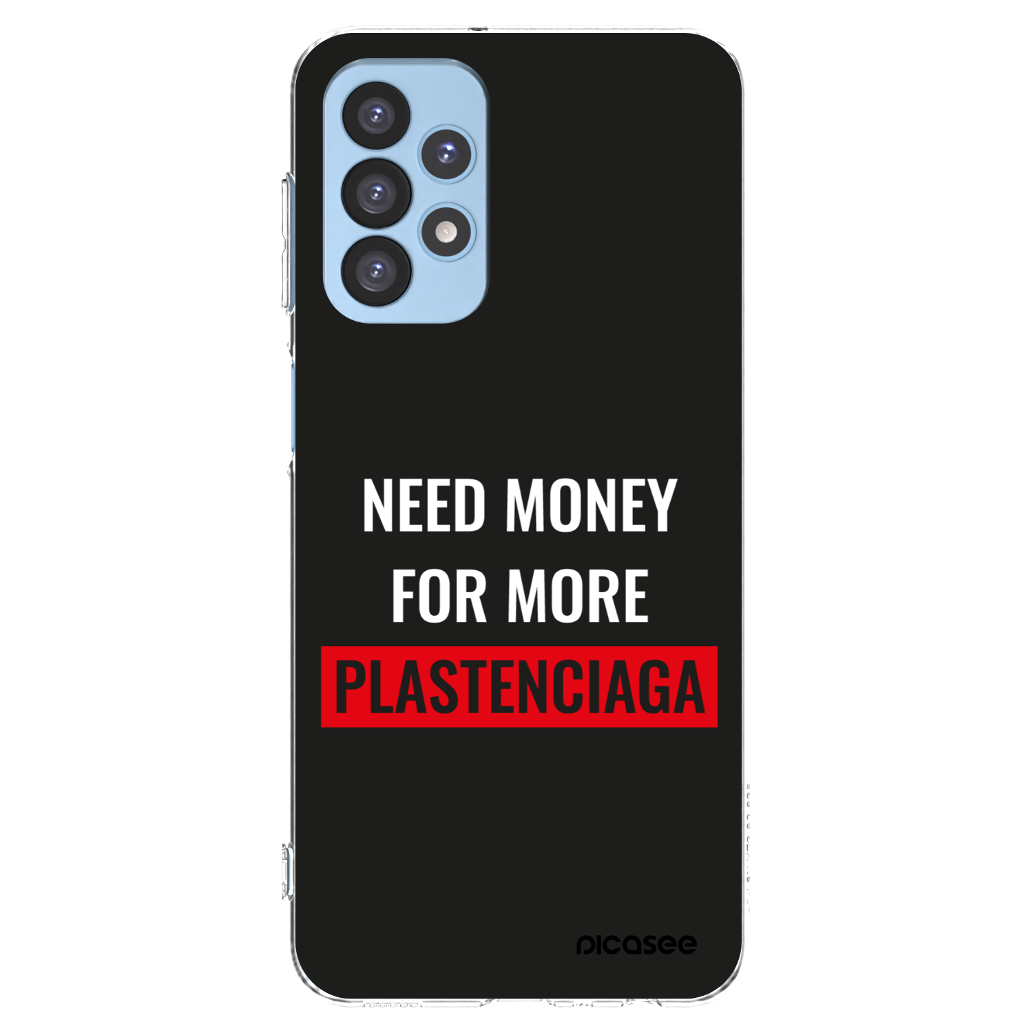 Picasee Samsung Galaxy A23 A235F 4G Hülle - Transparentes Silikon - More PLASTENCIAGA