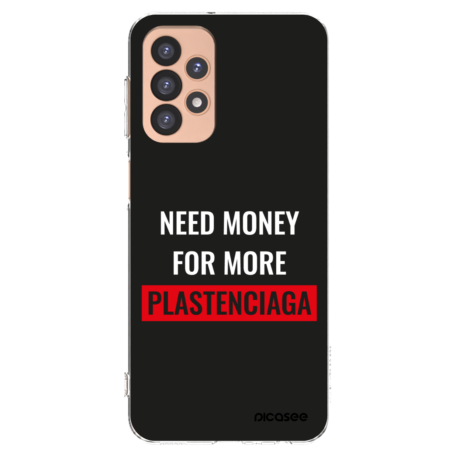 Picasee Samsung Galaxy A23 A236B 5G Hülle - Transparentes Silikon - More PLASTENCIAGA