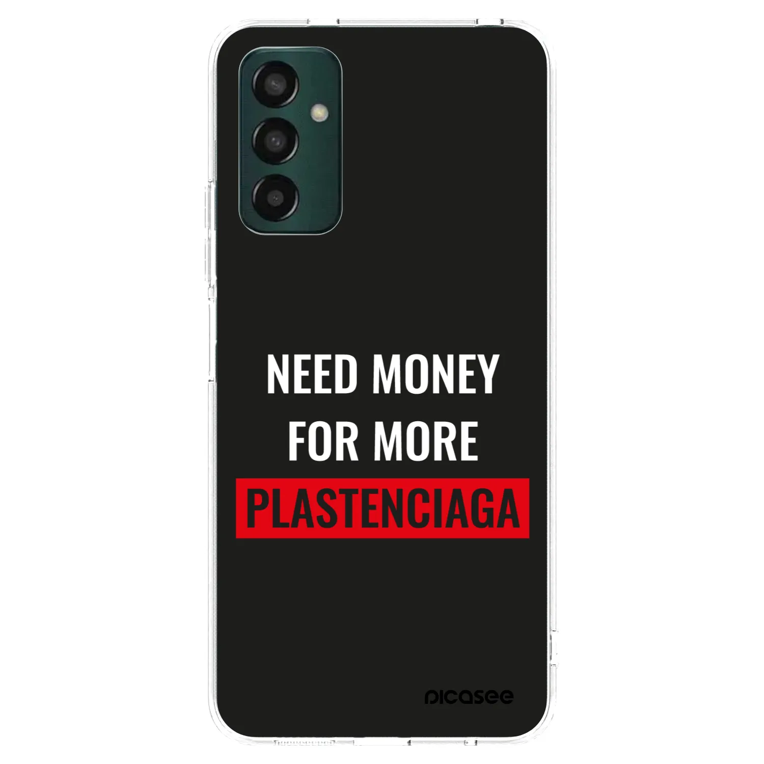 Picasee Samsung Galaxy M23 5G Hülle - Transparentes Silikon - More PLASTENCIAGA