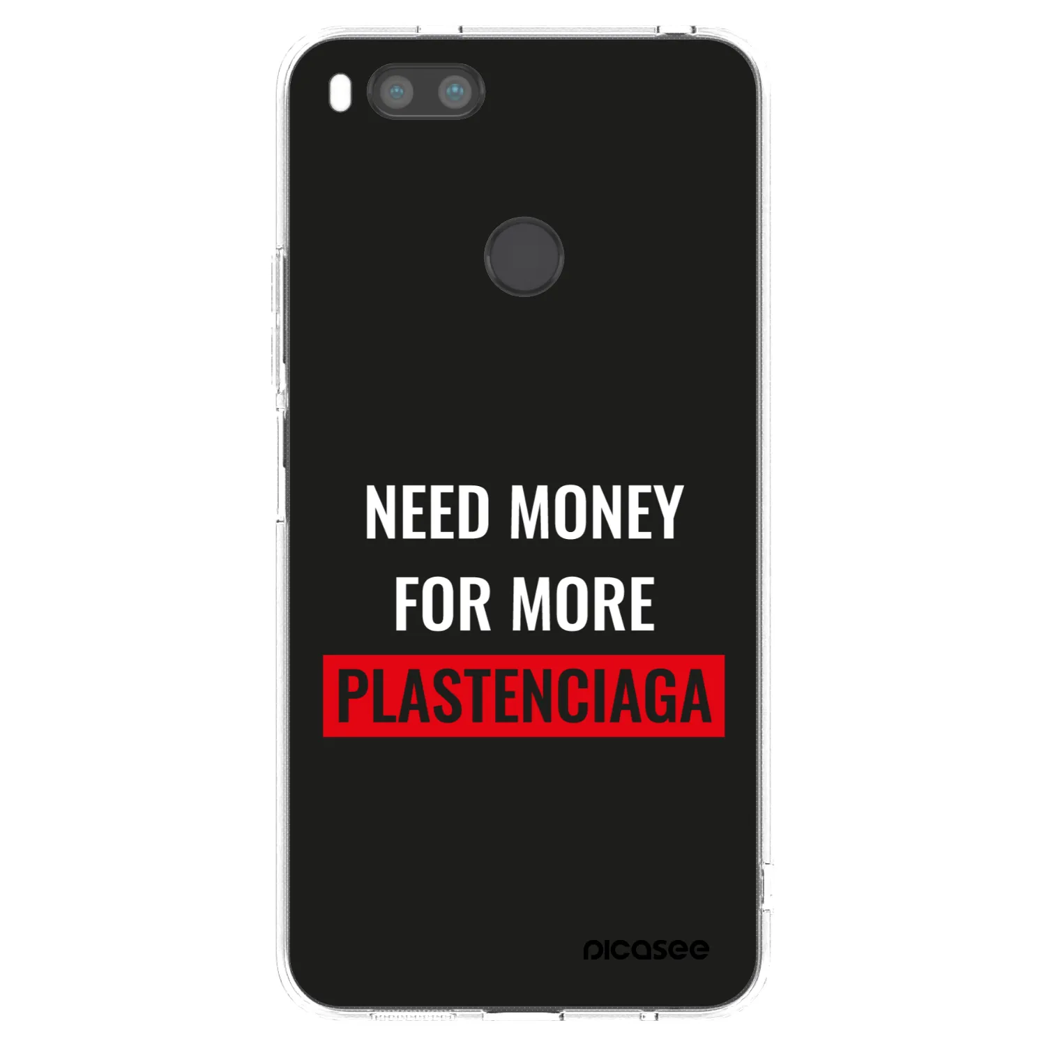 Picasee Xiaomi Redmi A1 Hülle - Transparentes Silikon - More PLASTENCIAGA