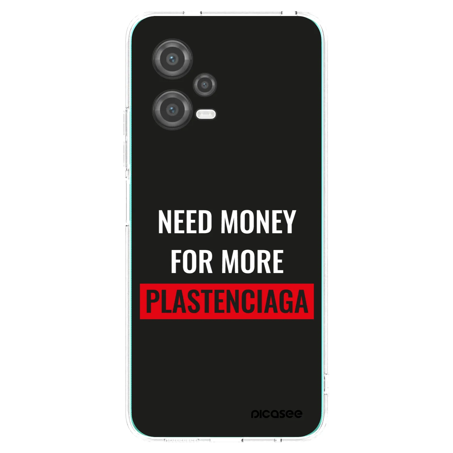 Picasee Xiaomi Poco X5 Hülle - Transparentes Silikon - More PLASTENCIAGA