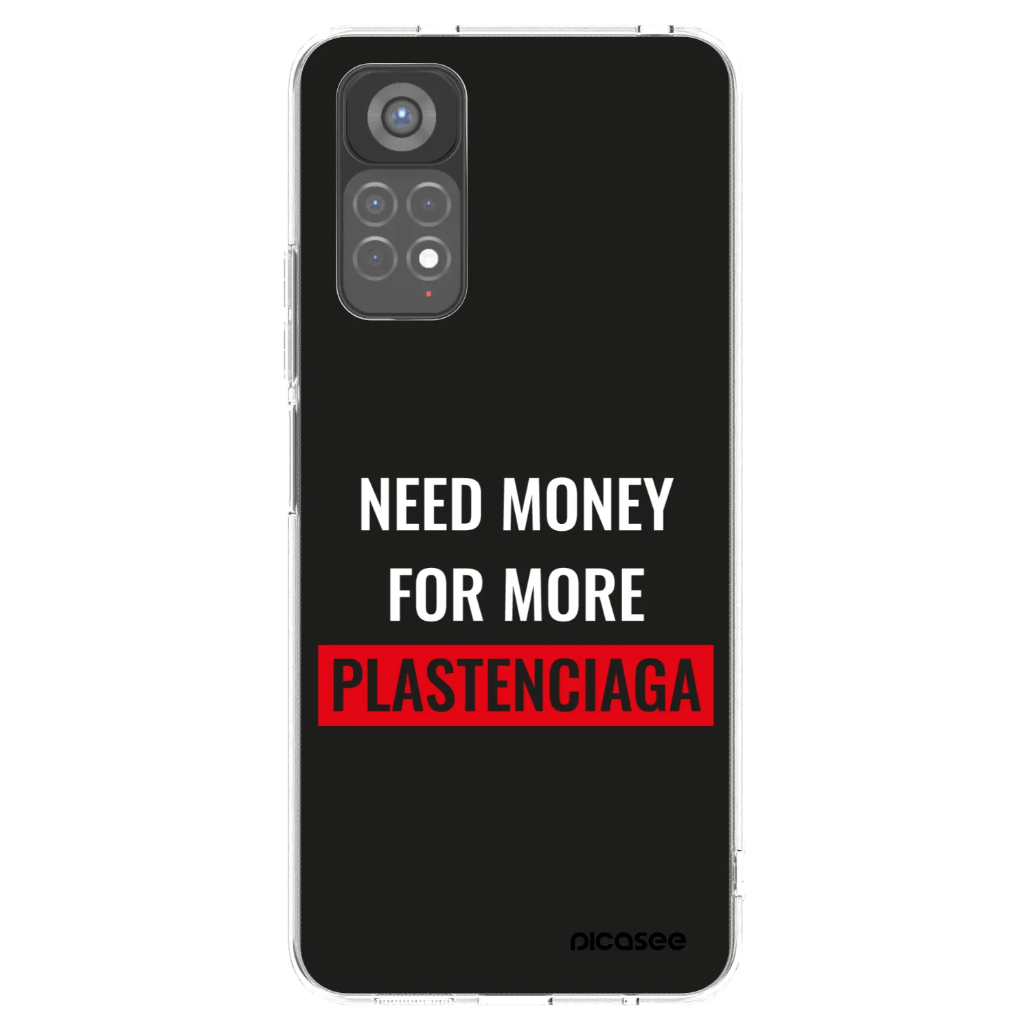Picasee Xiaomi Redmi Note 11S 5G Hülle - Transparentes Silikon - More PLASTENCIAGA