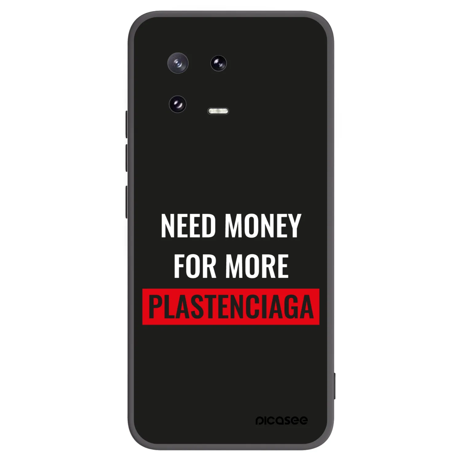 Picasee Xiaomi 13 Pro Hülle - Schwarzes Silikon - More PLASTENCIAGA