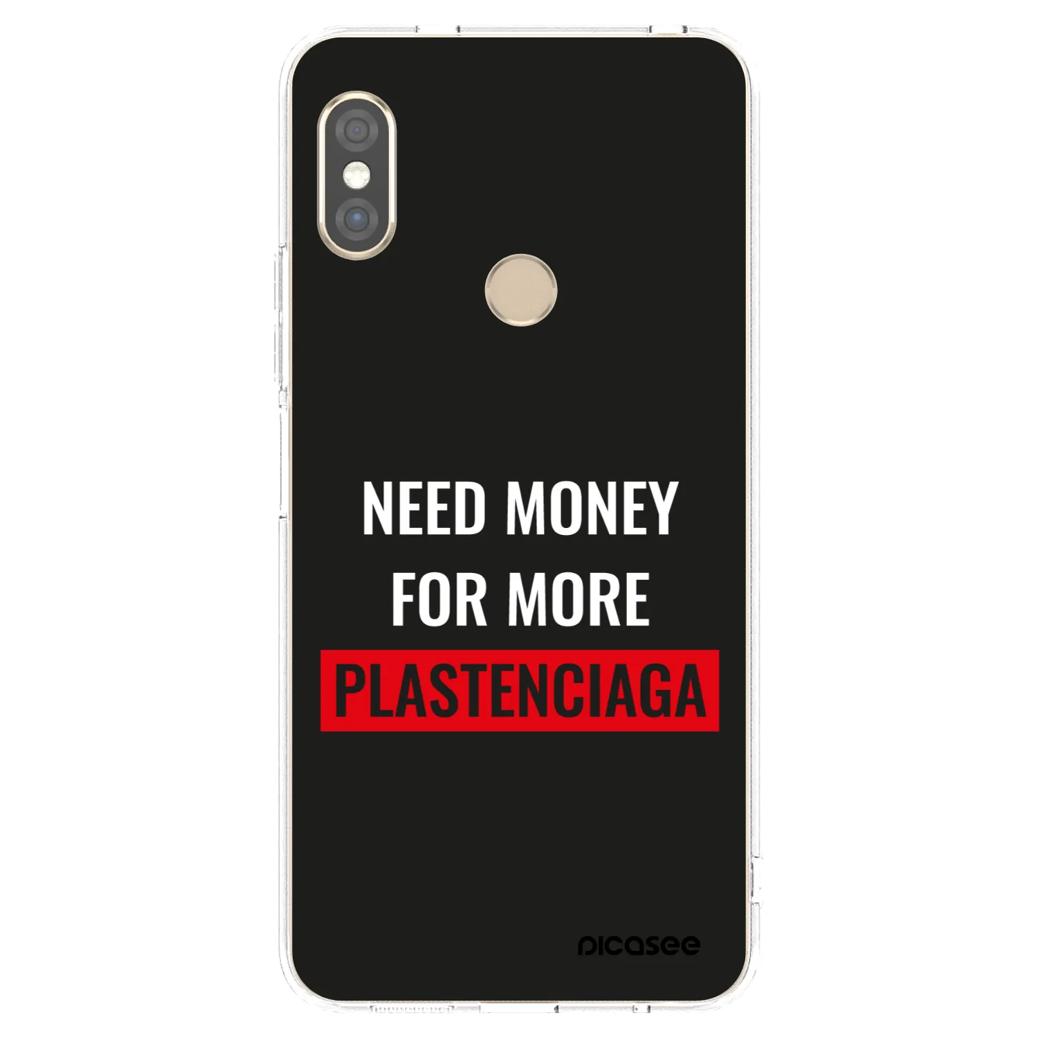 Picasee Xiaomi Redmi Note 5 Global Hülle - Transparentes Silikon - More PLASTENCIAGA