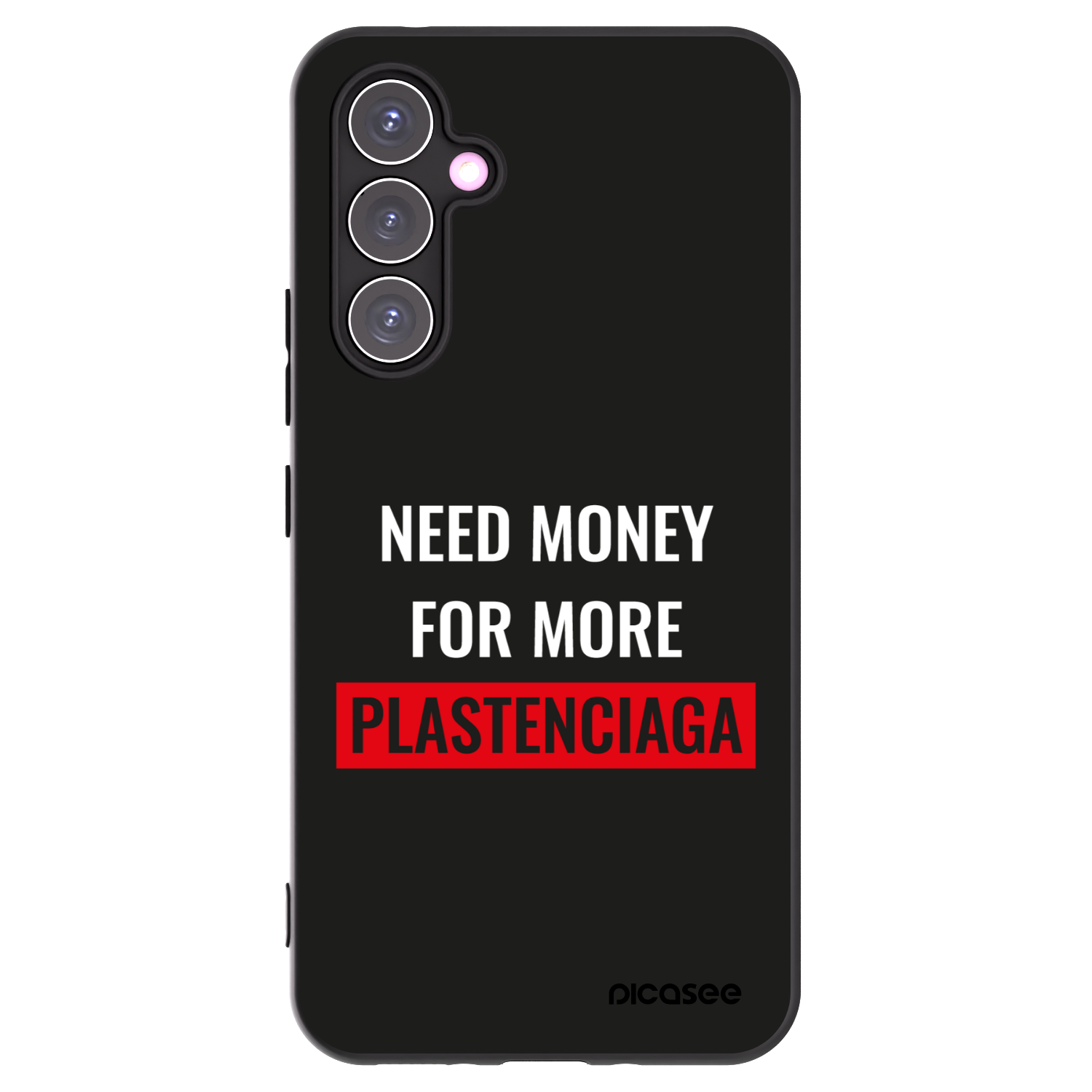 Picasee Samsung Galaxy A54 5G A546B Hülle - Schwarzes Silikon - More PLASTENCIAGA