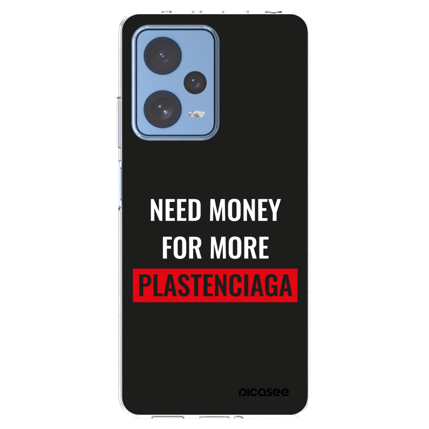 Picasee Xiaomi Redmi Note 12 Pro 5G Hülle - Transparentes Silikon - More PLASTENCIAGA