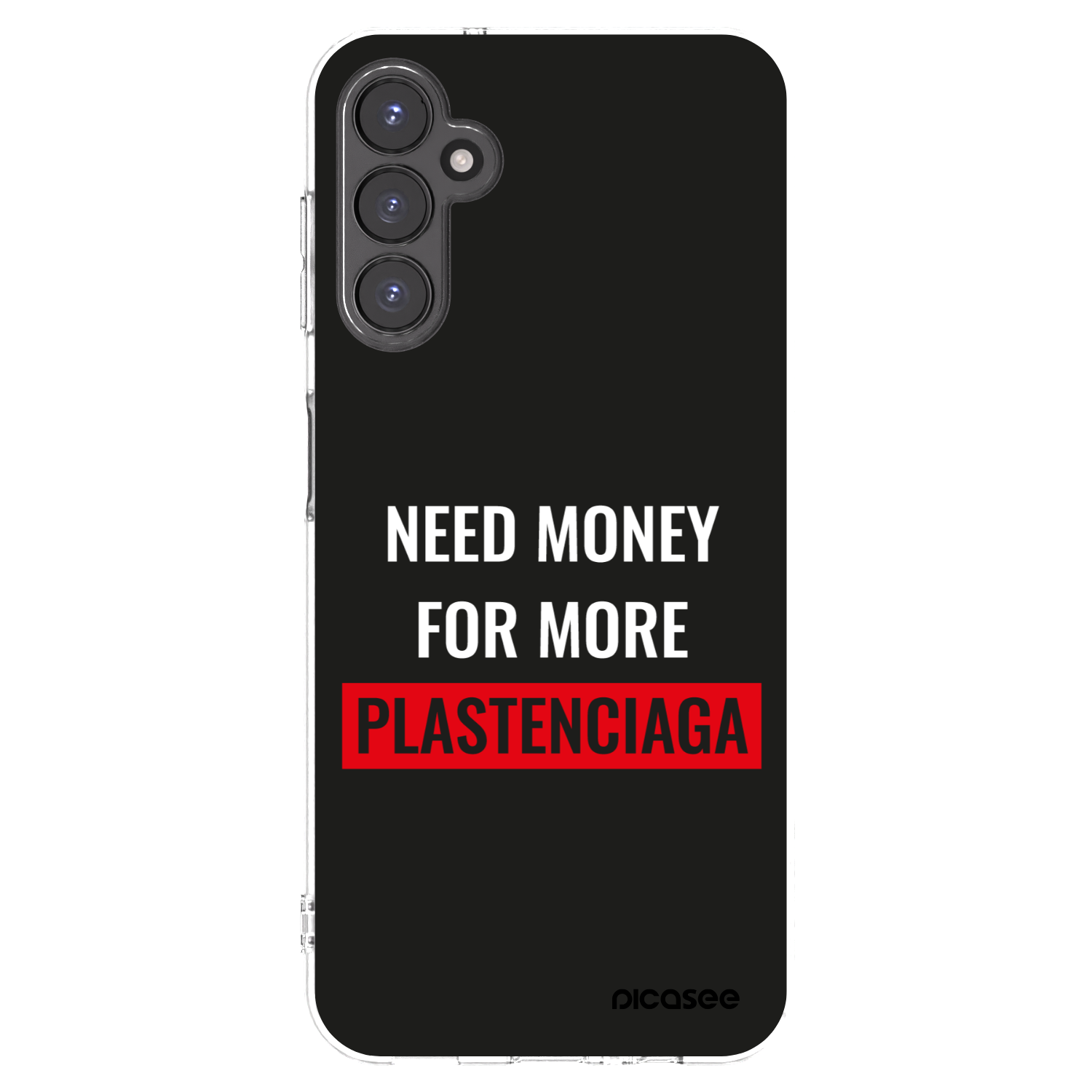 Picasee Samsung Galaxy A14 4G A145R Hülle - Transparentes Silikon - More PLASTENCIAGA