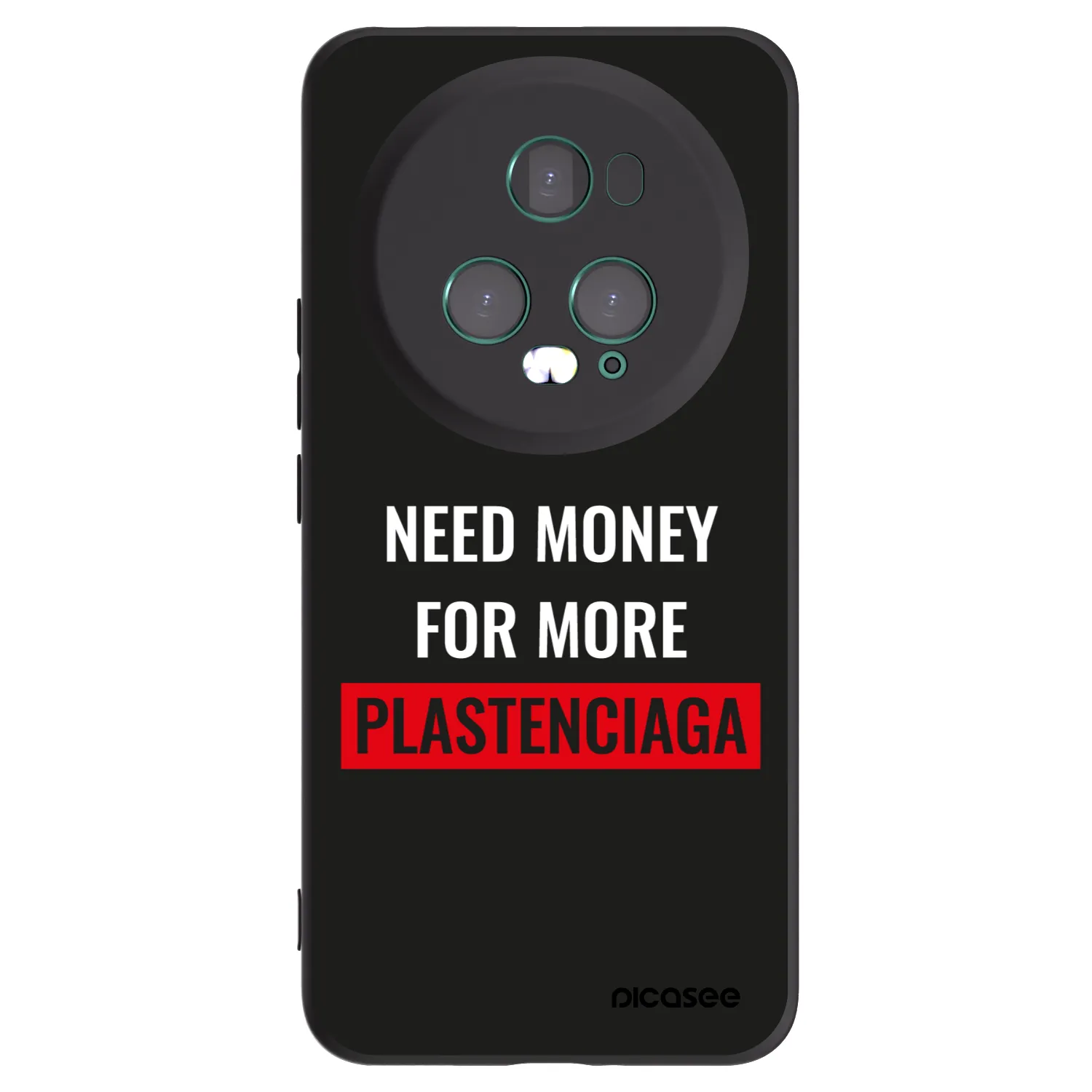 Picasee Honor Magic5 Pro Hülle - Schwarzes Silikon - More PLASTENCIAGA