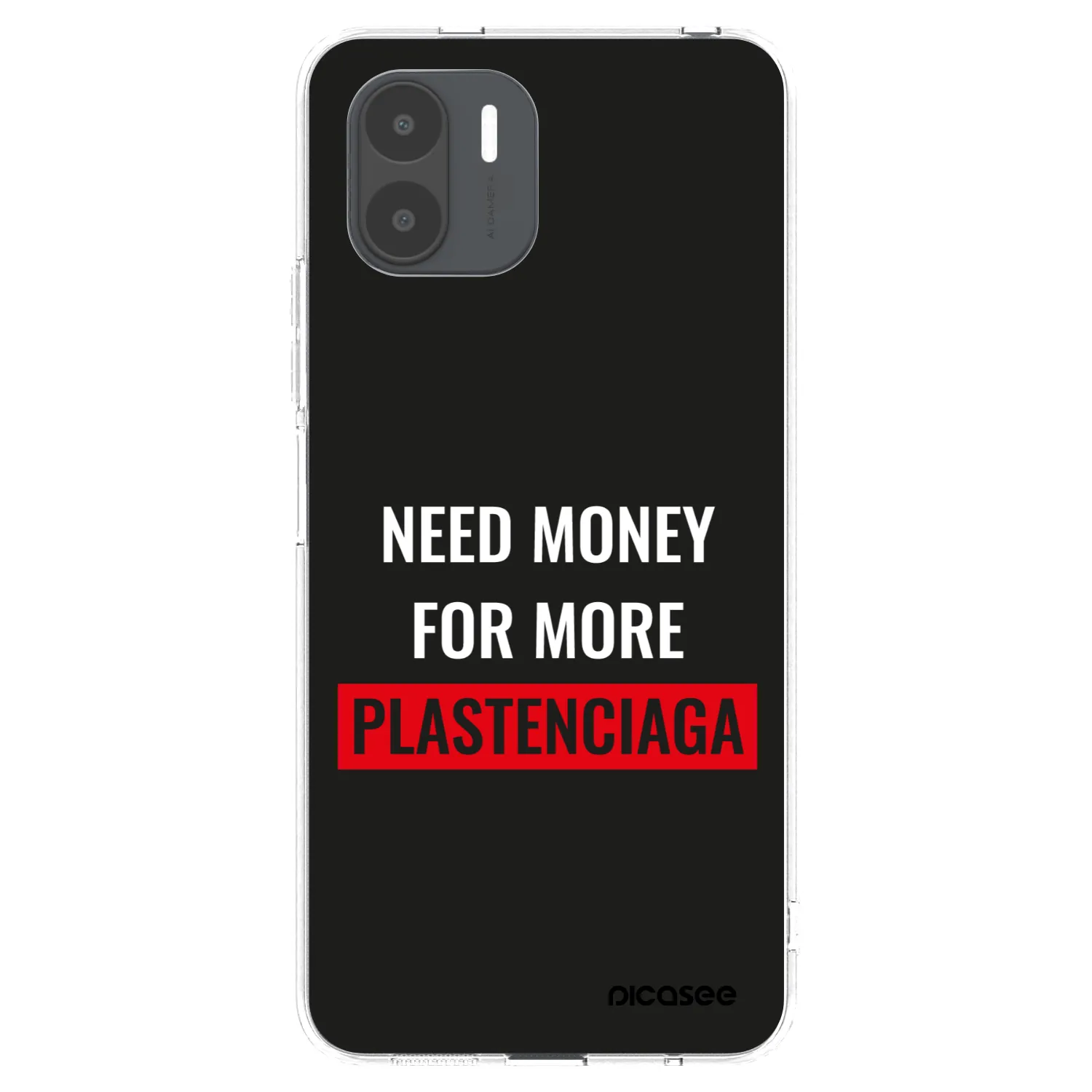 Picasee Xiaomi Redmi A2 Hülle - Transparentes Silikon - More PLASTENCIAGA