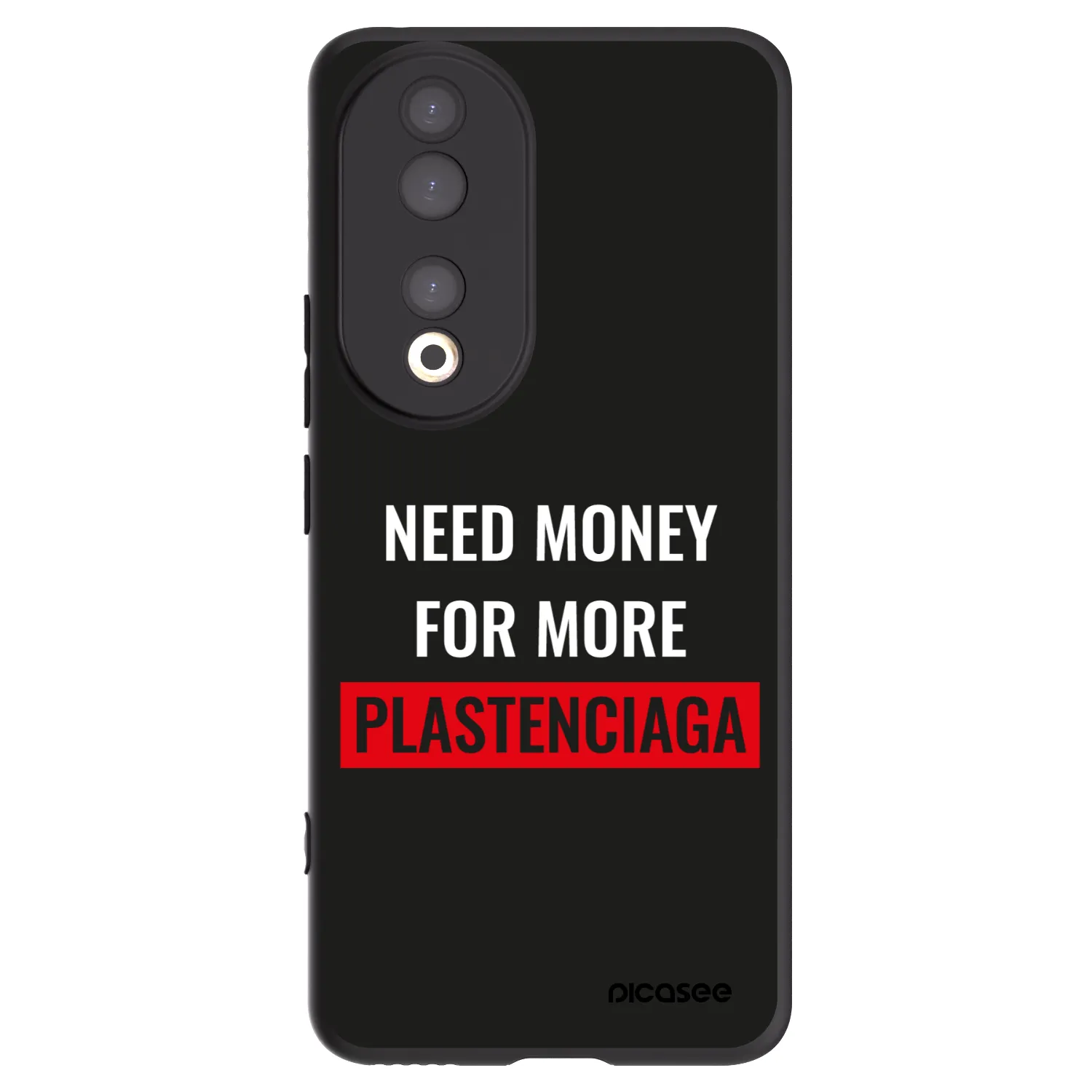 Picasee Honor 90 5G Hülle - Schwarzes Silikon - More PLASTENCIAGA
