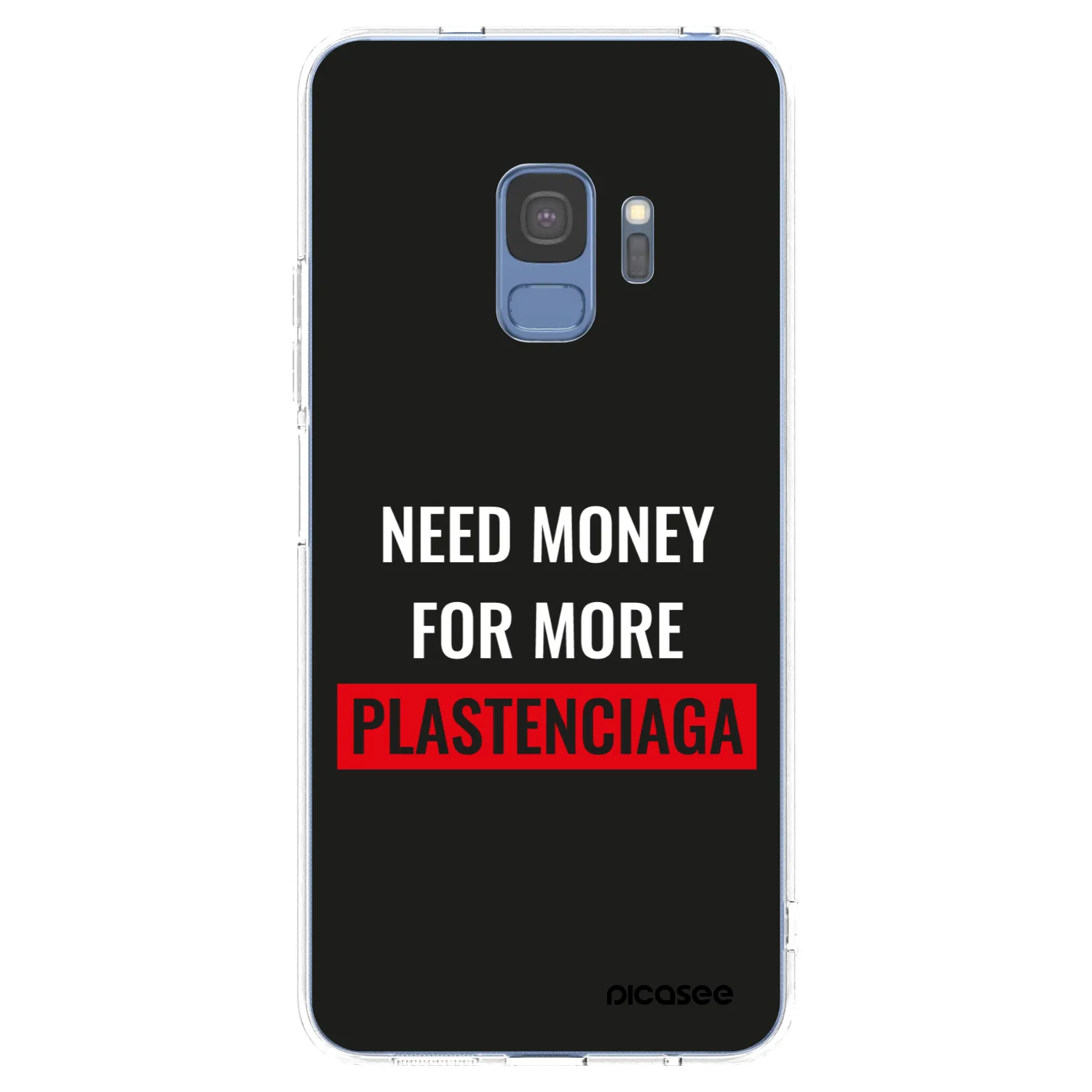 Picasee Samsung Galaxy S9 G960F Hülle - Transparentes Silikon - More PLASTENCIAGA