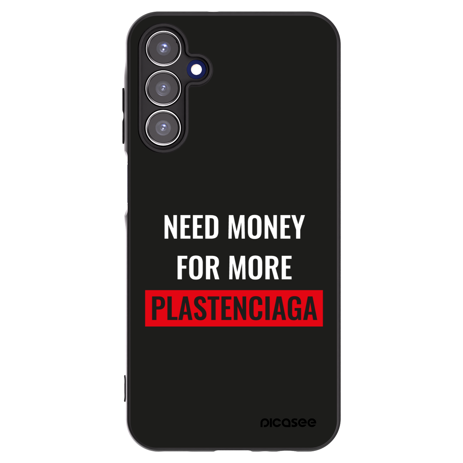 Picasee Samsung Galaxy A15 A156B 5G Hülle - Schwarzes Silikon - More PLASTENCIAGA