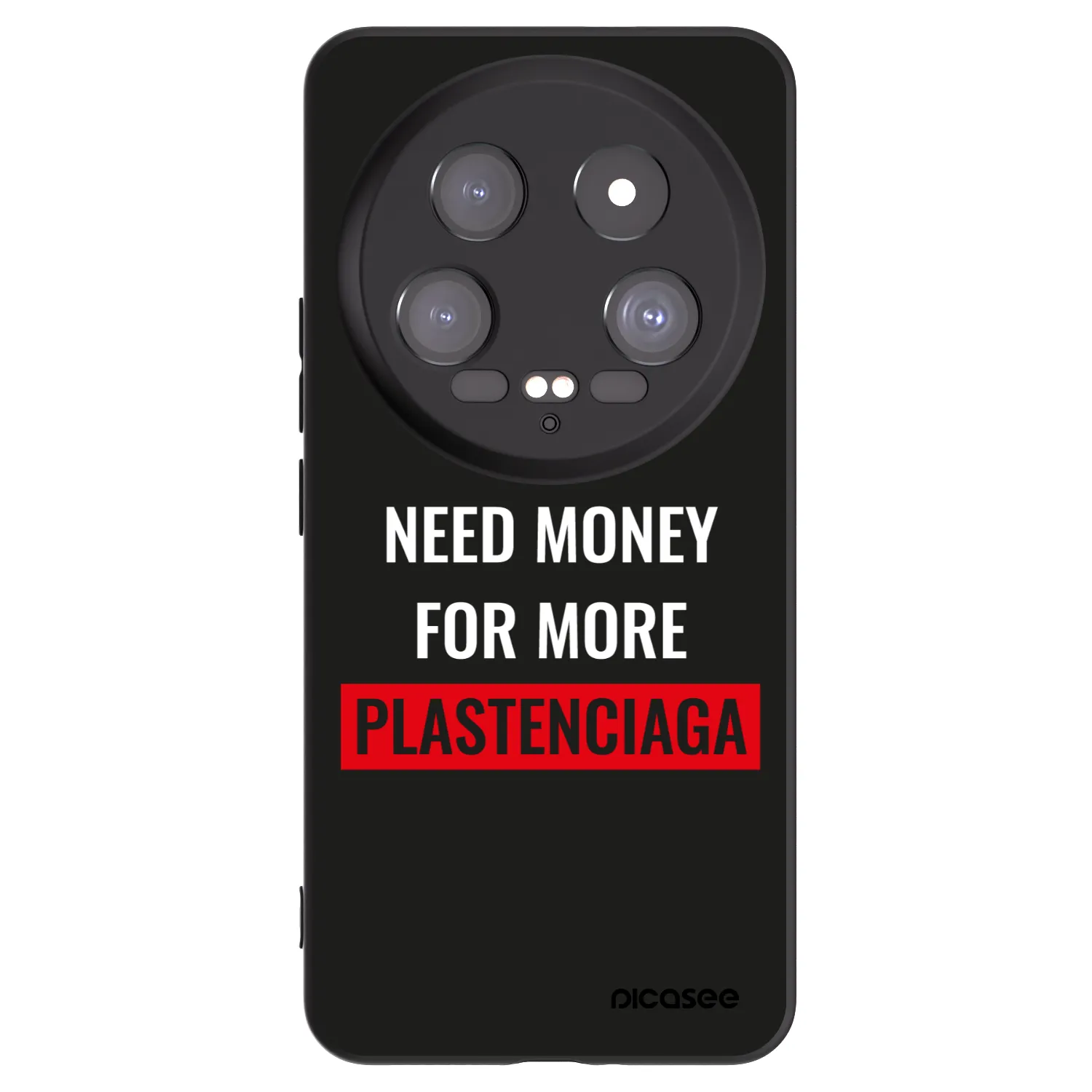 Picasee Xiaomi 14 Ultra Hülle - Schwarzes Silikon - More PLASTENCIAGA