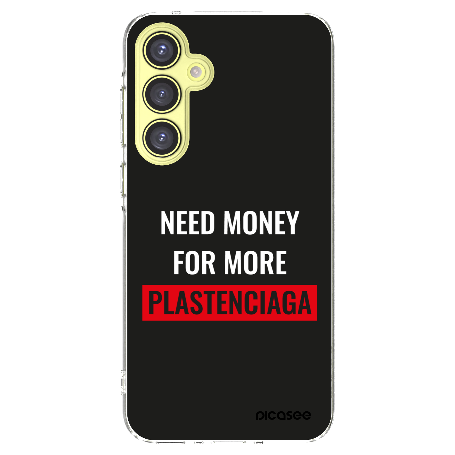Picasee Samsung Galaxy A35 5G A356B Hülle - Transparentes Silikon - More PLASTENCIAGA