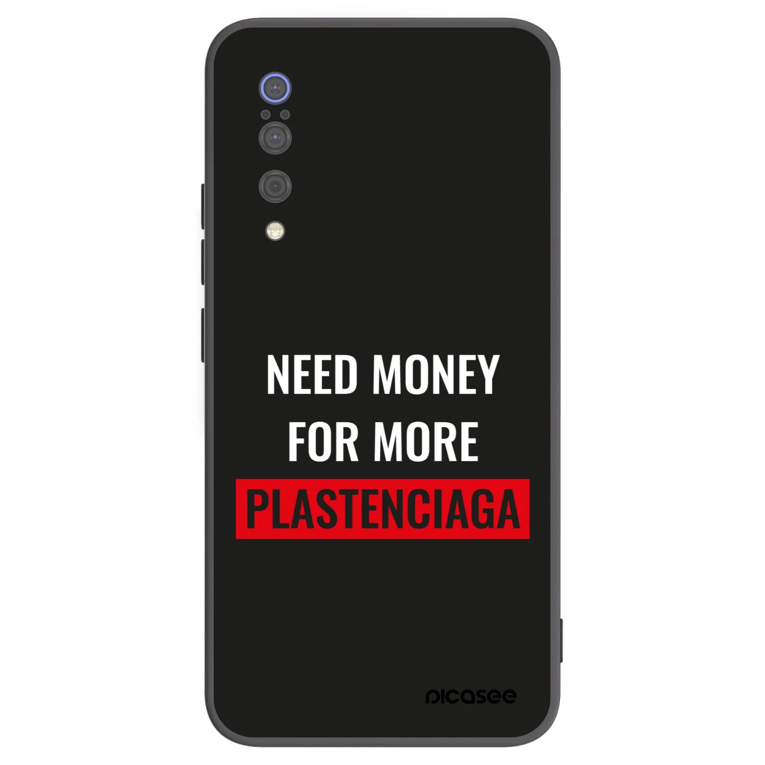 Picasee Xiaomi Mi 9 Hülle - Schwarzes Silikon - More PLASTENCIAGA
