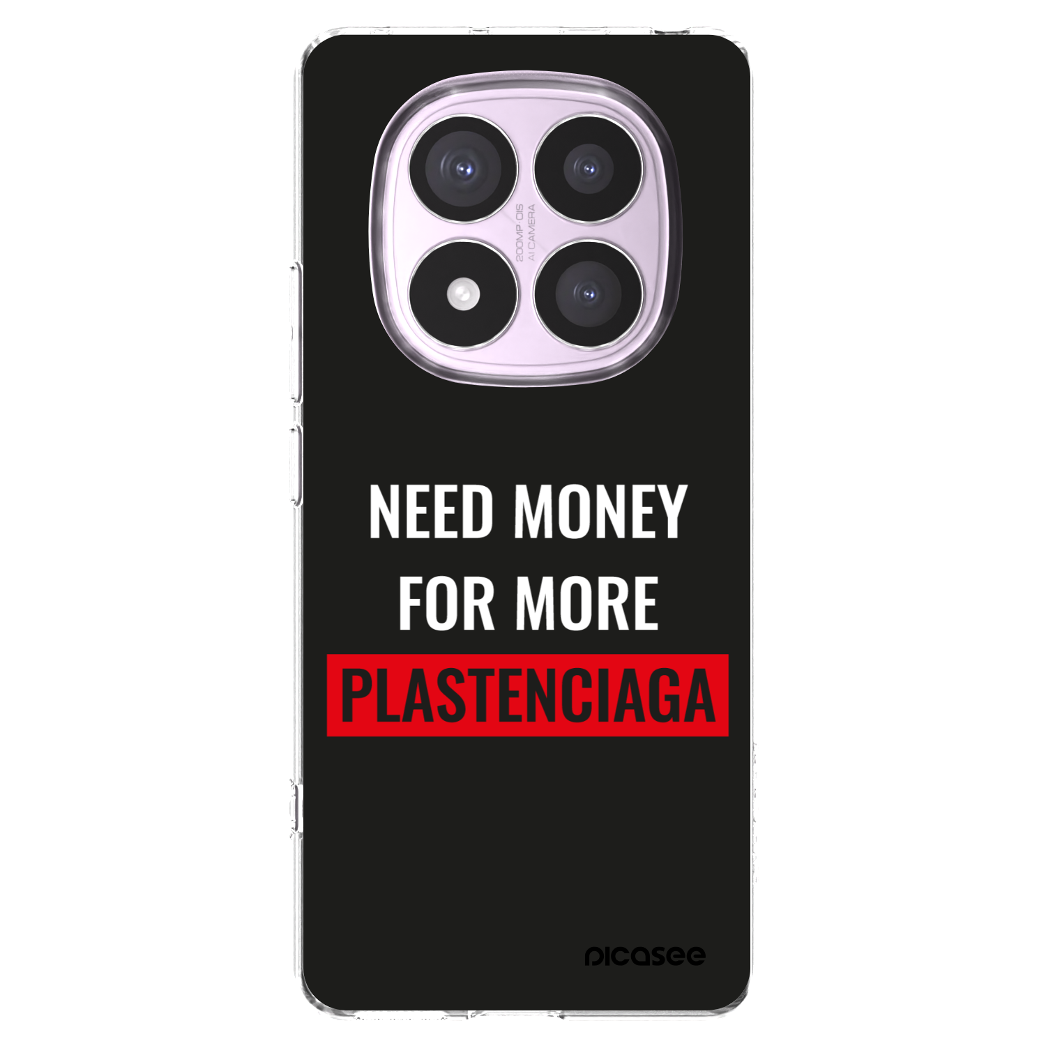 Picasee Xiaomi Redmi Note 14 Pro 5G Hülle - Transparentes Silikon - More PLASTENCIAGA