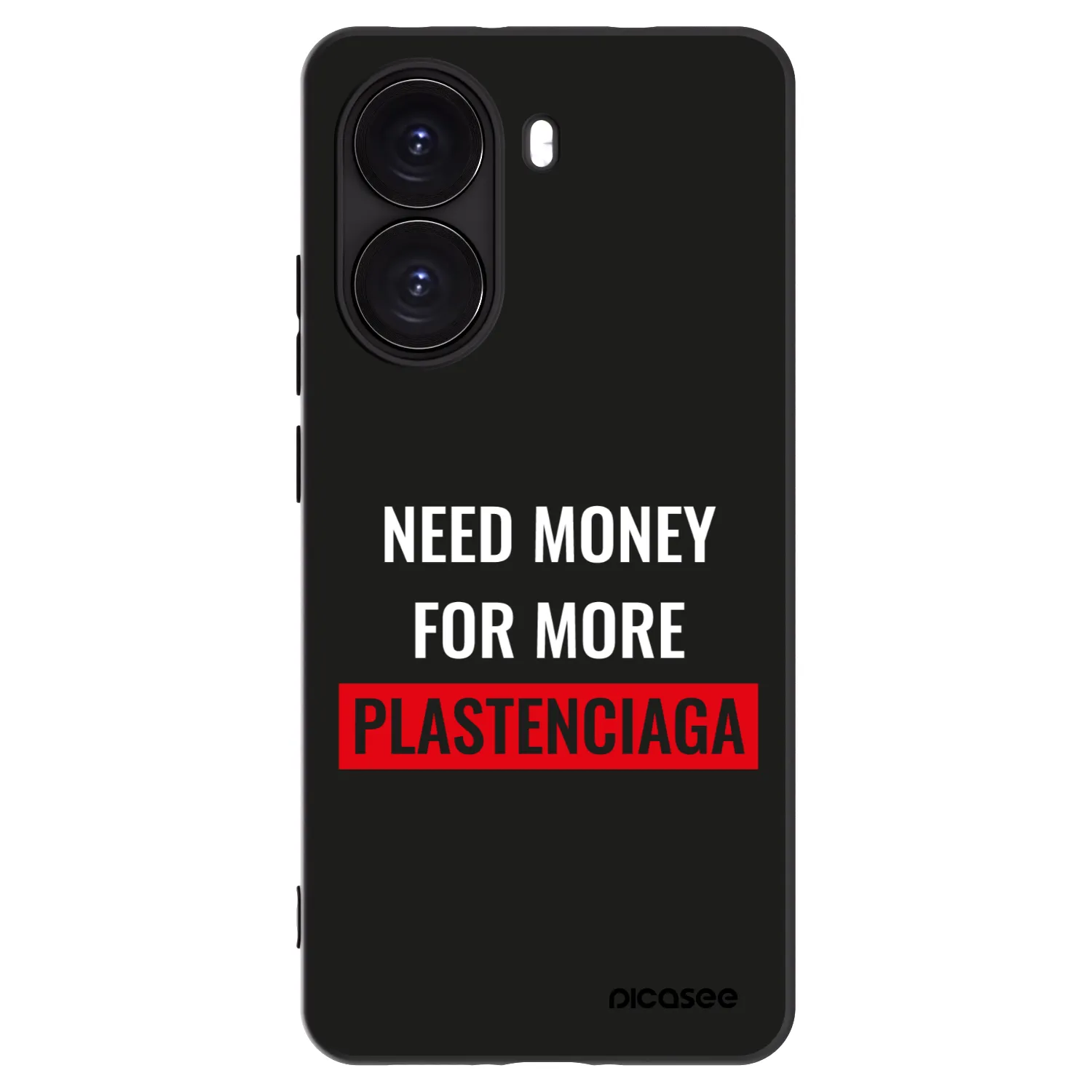 Picasee Xiaomi Poco X7 Pro 5G Hülle - Schwarzes Silikon - More PLASTENCIAGA