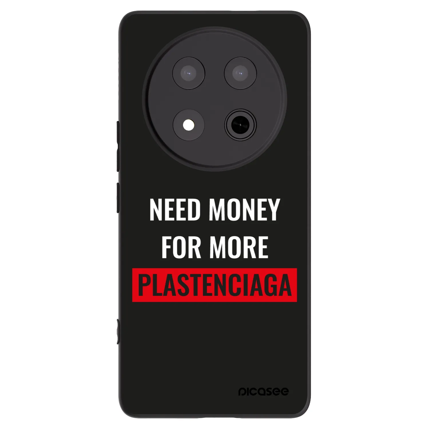 Picasee Honor Magic7 Lite 5G Hülle - Schwarzes Silikon - More PLASTENCIAGA