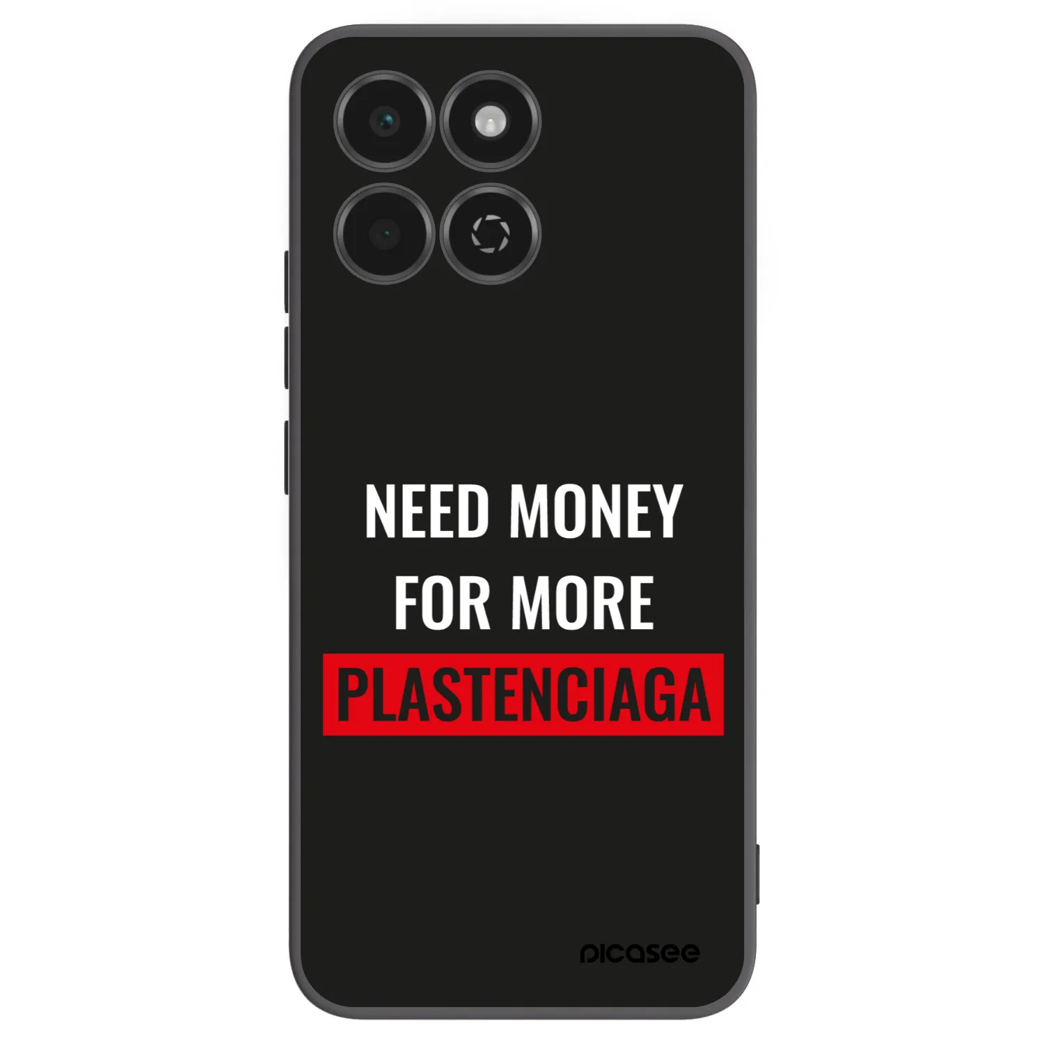 Picasee Honor 200 Smart 5G Hülle - Schwarzes Silikon - More PLASTENCIAGA