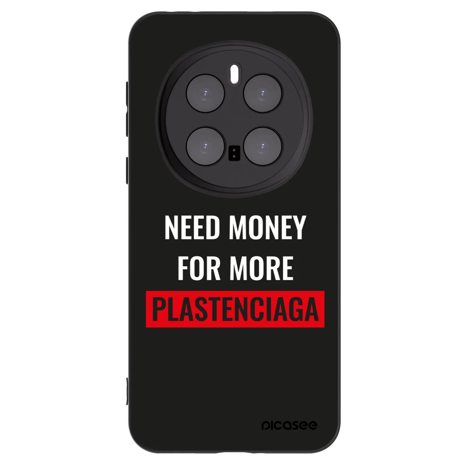 Picasee Honor Magic7 Pro 5G Hülle - Schwarzes Silikon - More PLASTENCIAGA