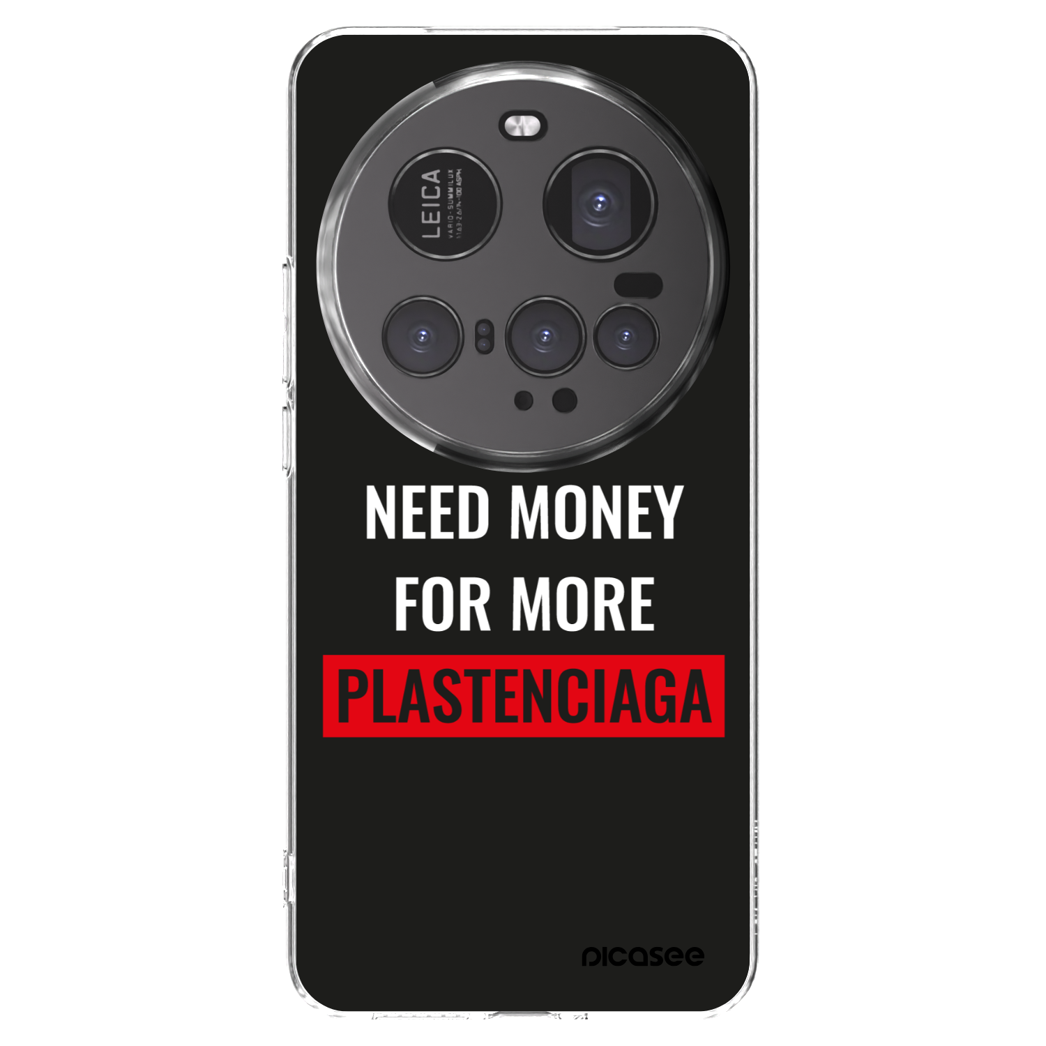 Picasee Xiaomi 15 Ultra Hülle - Transparentes Silikon - More PLASTENCIAGA